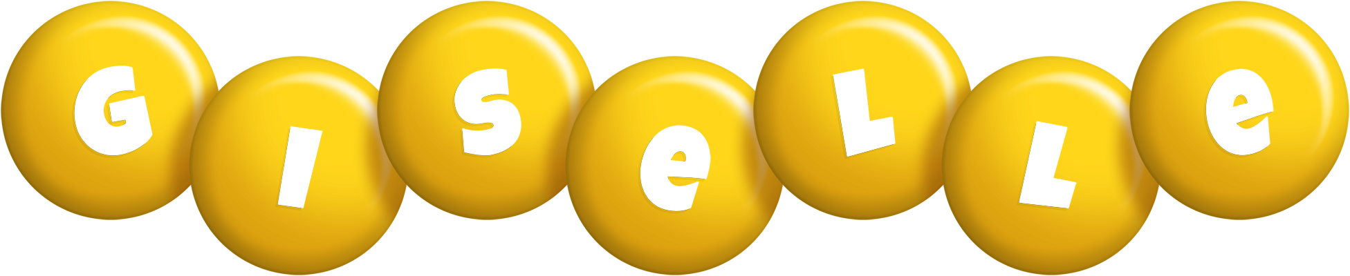Giselle candy-yellow logo