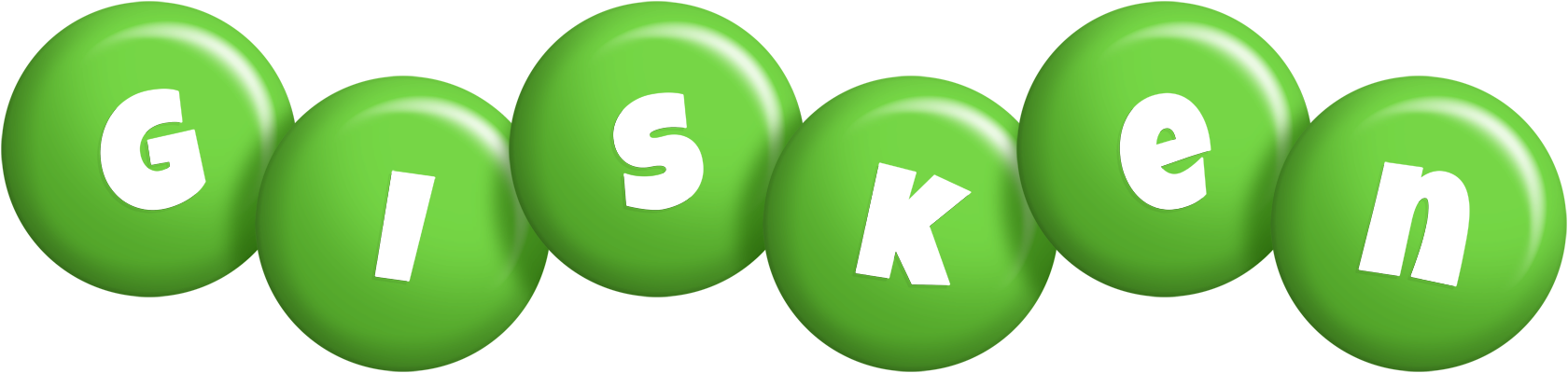 Gisken candy-green logo