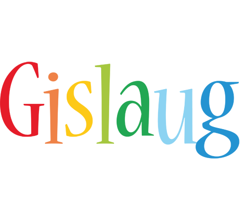 Gislaug birthday logo