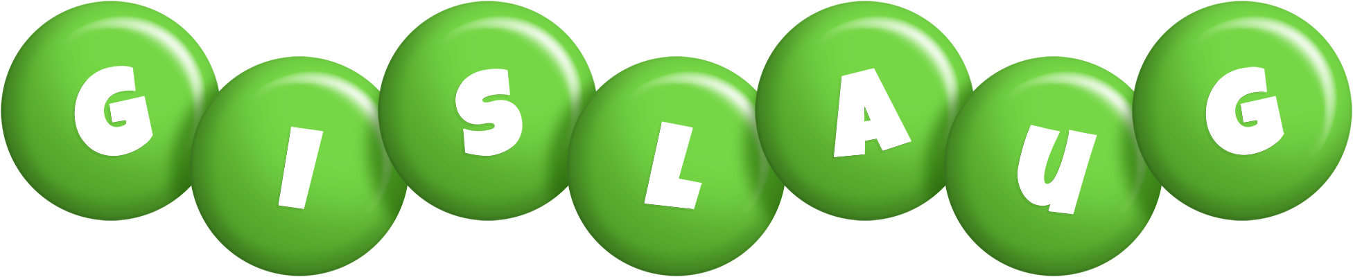 Gislaug candy-green logo