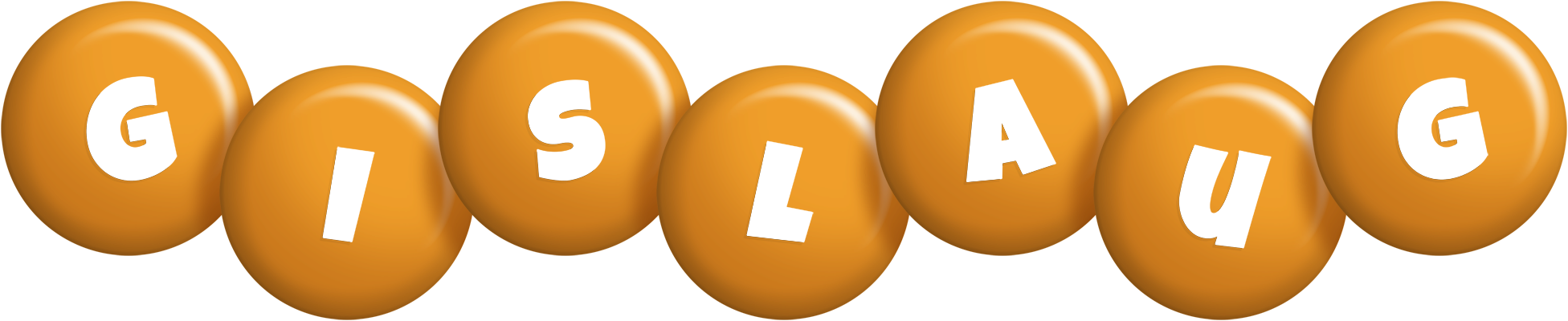 Gislaug candy-orange logo