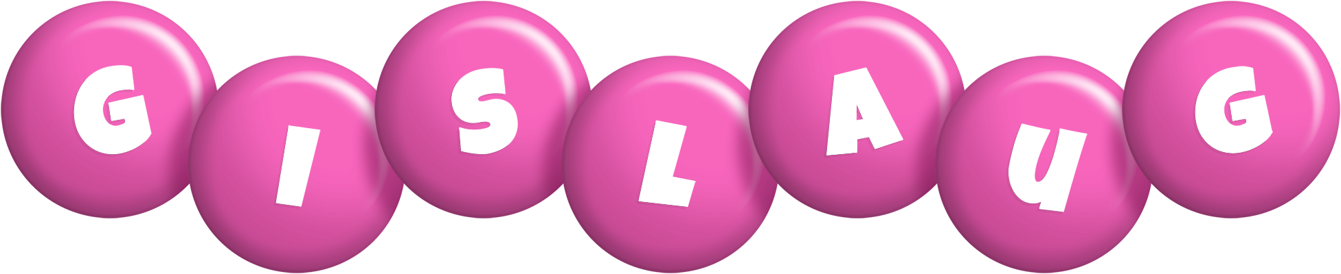 Gislaug candy-pink logo