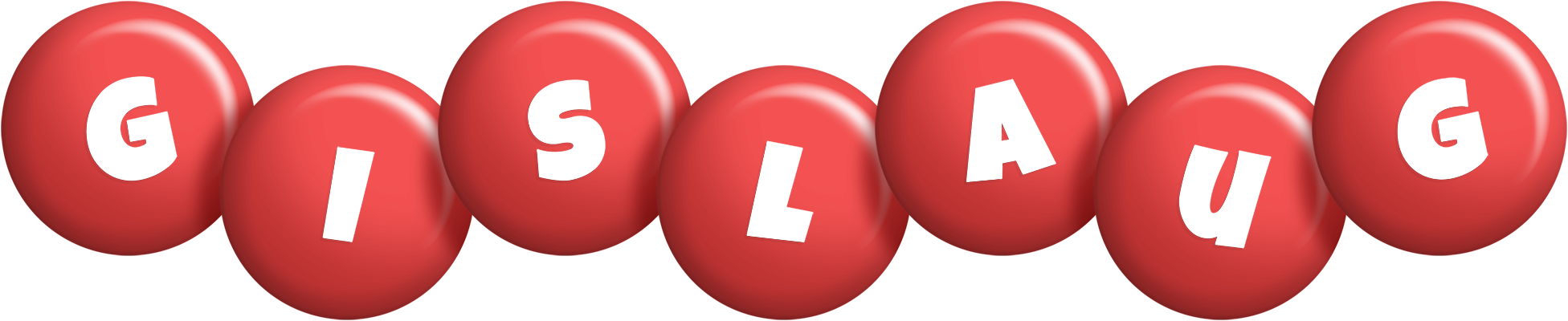 Gislaug candy-red logo