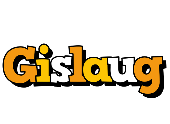 Gislaug cartoon logo