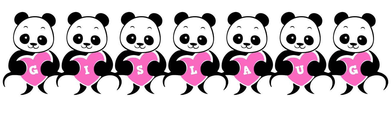 Gislaug love-panda logo