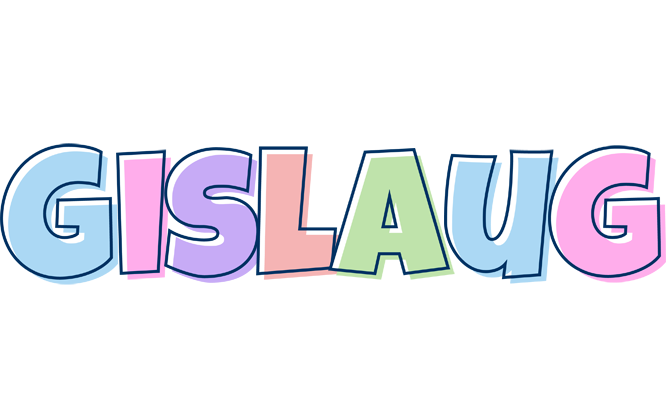 Gislaug pastel logo