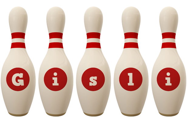 Gisli bowling-pin logo