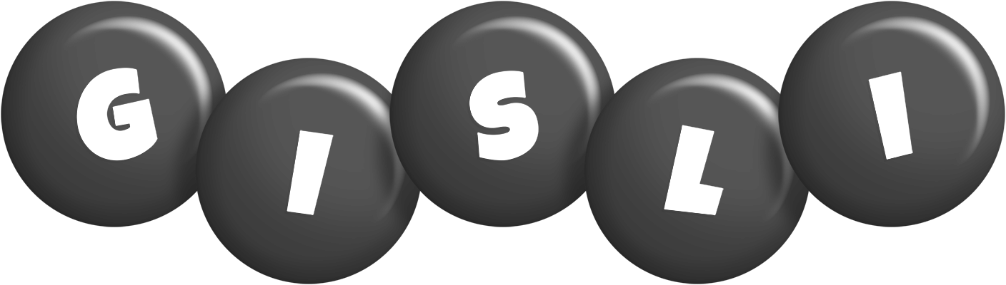 Gisli candy-black logo