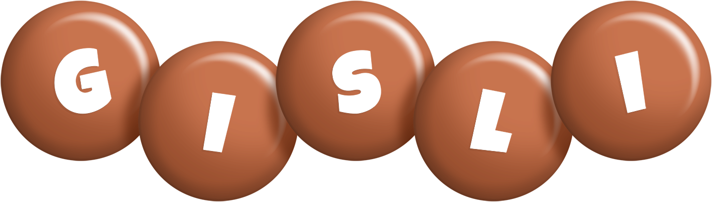 Gisli candy-brown logo