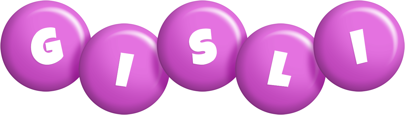 Gisli candy-purple logo