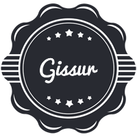Gissur badge logo