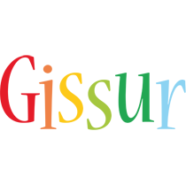 Gissur birthday logo