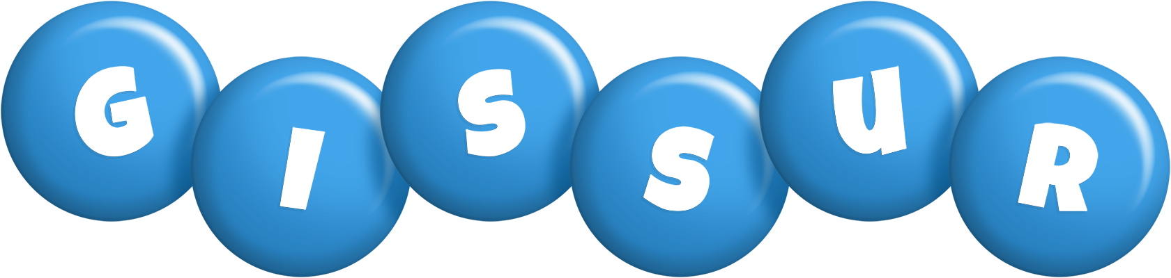Gissur candy-blue logo