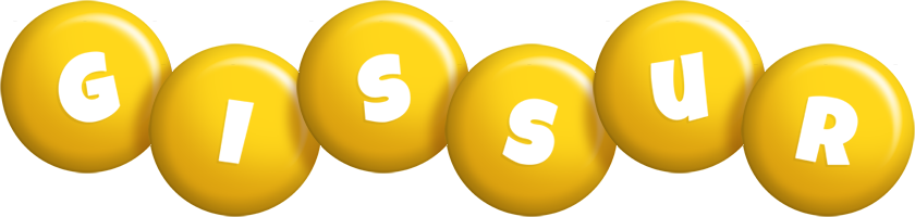 Gissur candy-yellow logo