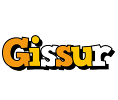Gissur cartoon logo