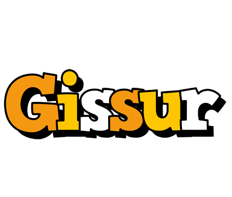 Gissur cartoon logo