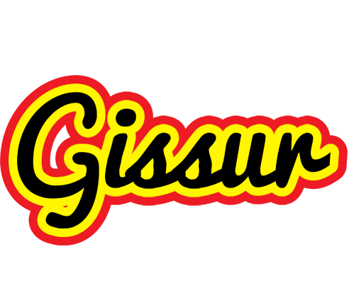 Gissur flaming logo