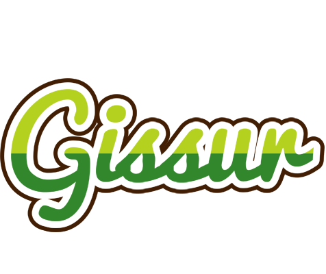 Gissur golfing logo