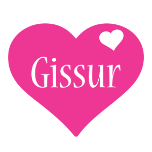 Gissur love-heart logo