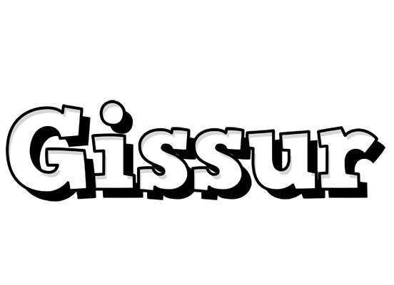 Gissur snowing logo
