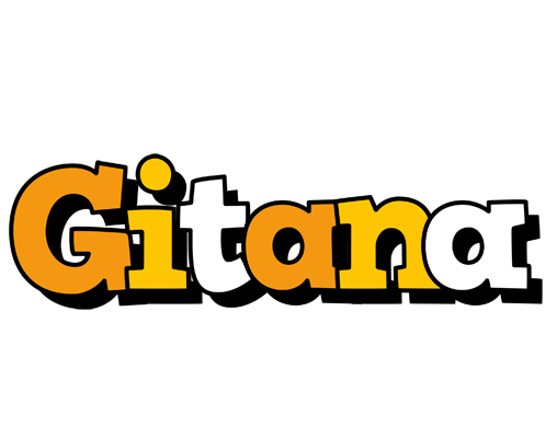Gitana cartoon logo