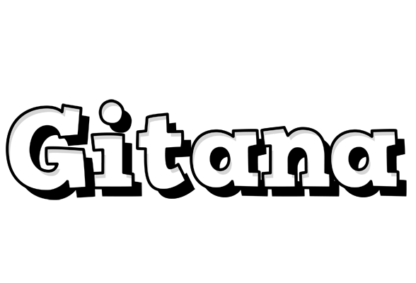 Gitana snowing logo