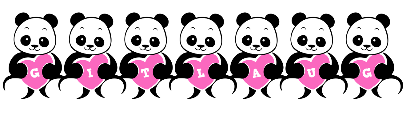 Gitlaug love-panda logo