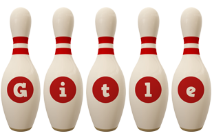 Gitle bowling-pin logo