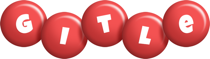 Gitle candy-red logo