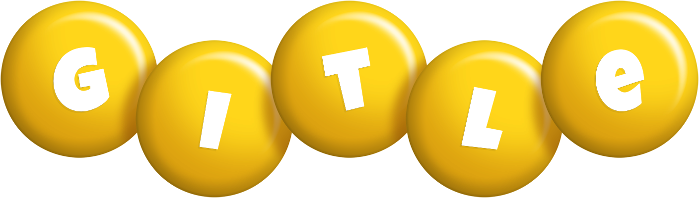 Gitle candy-yellow logo