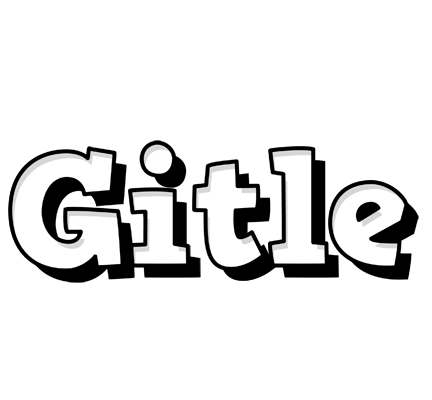 Gitle snowing logo