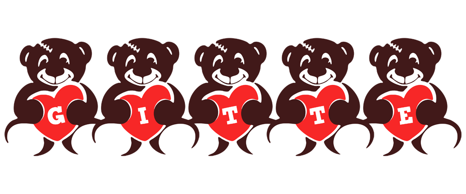 Gitte bear logo