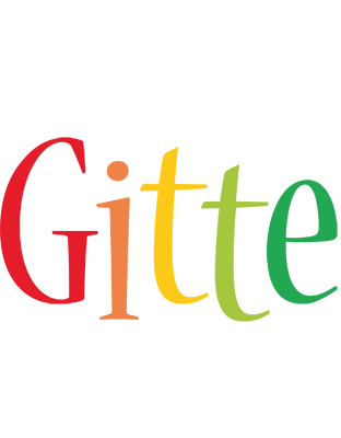 Gitte birthday logo