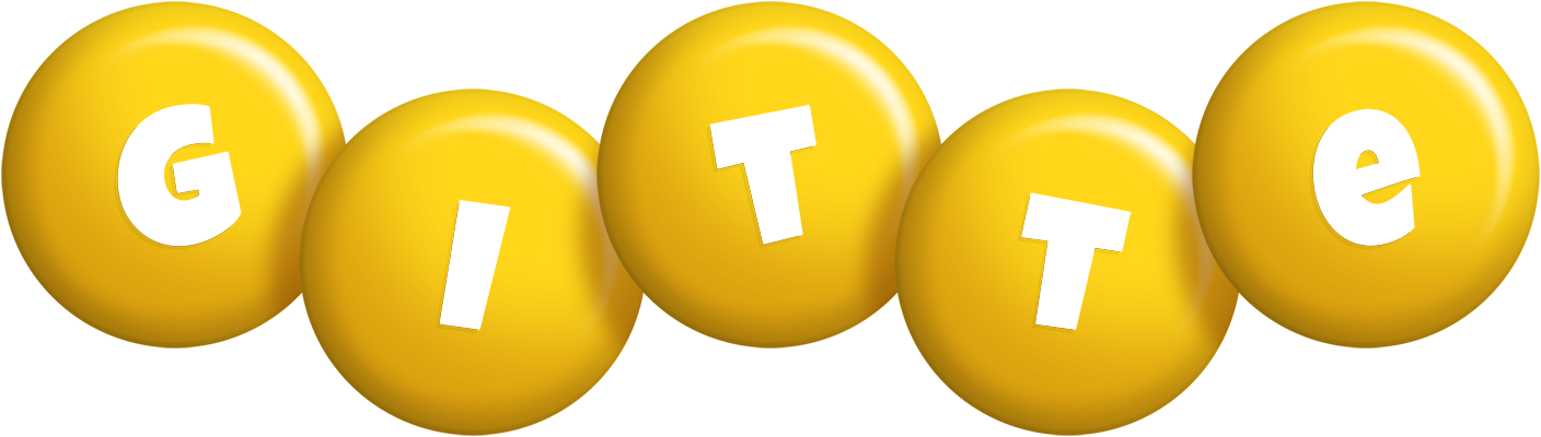 Gitte candy-yellow logo