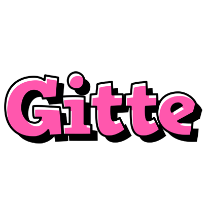 Gitte girlish logo