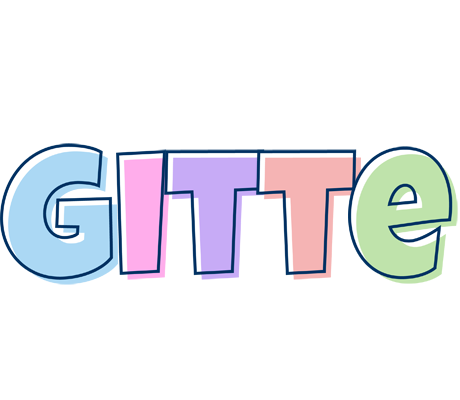 Gitte pastel logo