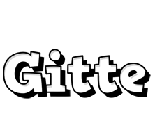 Gitte snowing logo