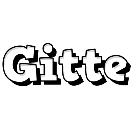 Gitte snowing logo