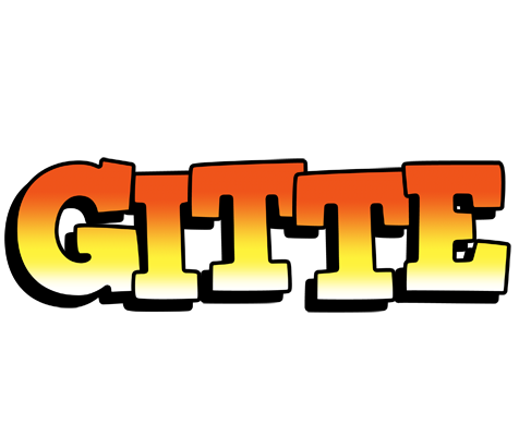 Gitte sunset logo