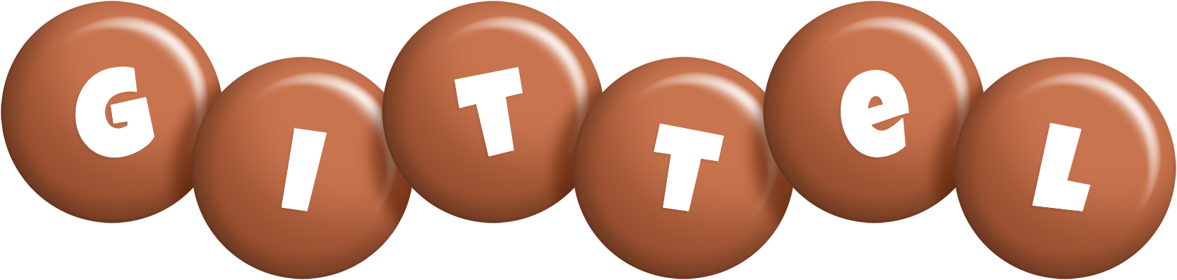 Gittel candy-brown logo