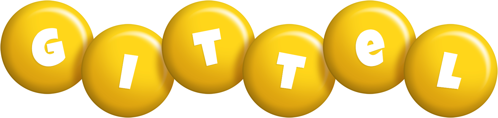 Gittel candy-yellow logo