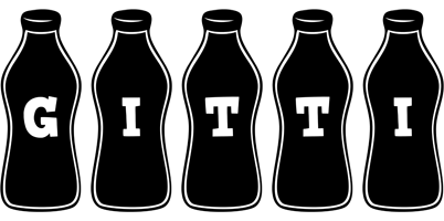 Gitti bottle logo