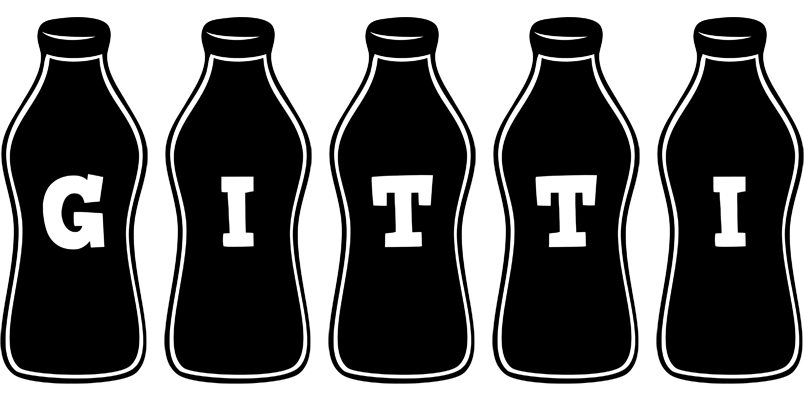 Gitti bottle logo