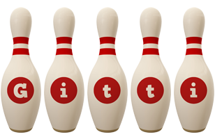 Gitti bowling-pin logo