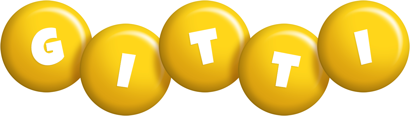 Gitti candy-yellow logo