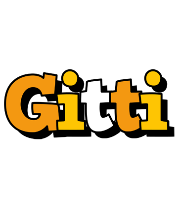 Gitti cartoon logo