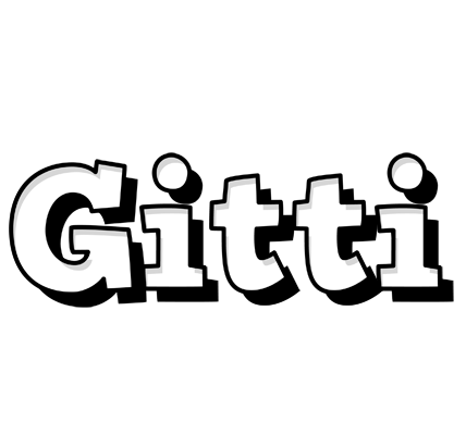 Gitti snowing logo