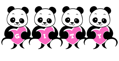 Gity love-panda logo