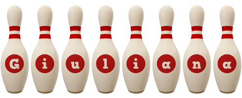 Giuliana bowling-pin logo