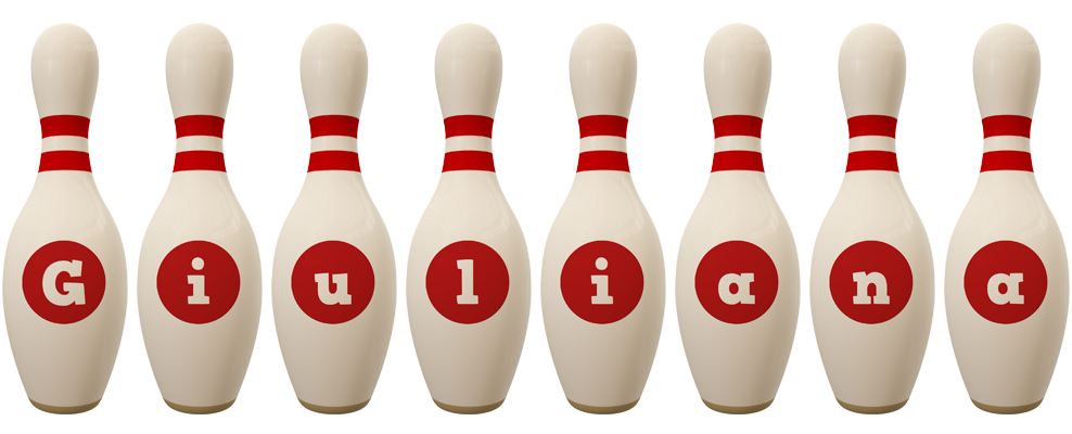 Giuliana bowling-pin logo